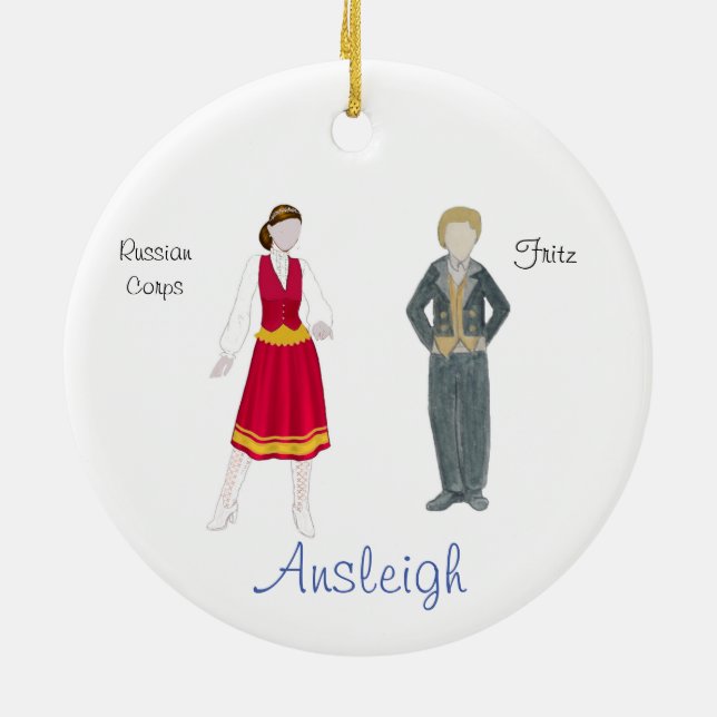 Ornamento De Cerâmica Ornament personalizado de quebra-cabeça para Ashle (Traseira)
