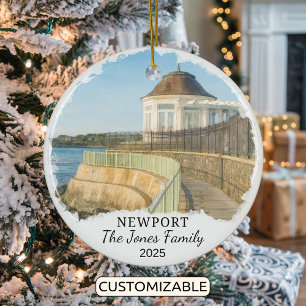 Ornamento De Cerâmica Ornament Personalizado, Rhode Island