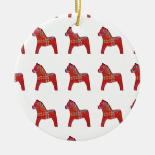 Ornamento De Cerâmica Ornament red Dala