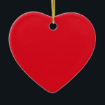 Ornamento De Cerâmica Ornament Red Heart<br><div class="desc">Um ornamento de coração vermelho que combina com o clássico coração vermelho nesta loja.</div>