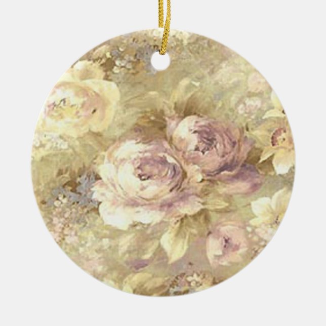 Ornamento De Cerâmica Ornament rosa Garden (Frente)