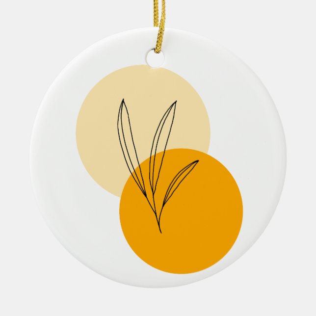 Ornamento De Cerâmica Ornament simple design  (Frente)