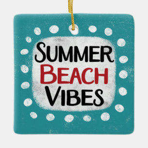 Ornamento De Cerâmica Ornament Summer Beach Vibes