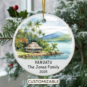 Ornamento De Cerâmica Ornament Vanuatu Personalizado, Oceânia