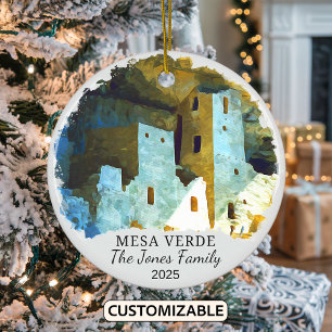 Ornamento De Cerâmica Ornament Verde Personalizado, Estado do Colorado