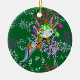 Ornamento De Cerâmica Ornament with axolotl