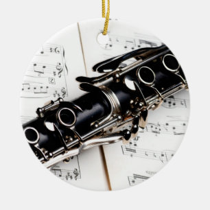 Ornamento De Cerâmica Ornamento Clarinet Music Cerâmica
