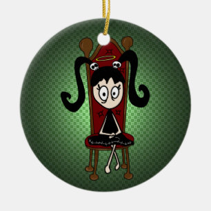 Ornamento De Cerâmica "Ornamento do anjo pequeno"