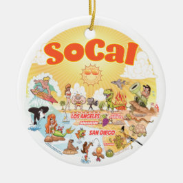 Ornamento De Cerâmica Ornamento Sunny California Cerâmica