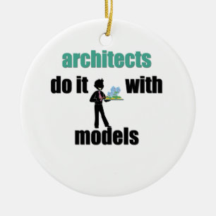Ornamento De Cerâmica os arquitetos fazem-no com modelos
