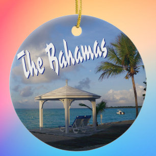Ornamento De Cerâmica Os Bahamas comemorativos