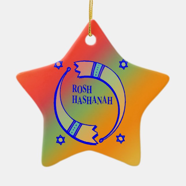 Ornamento De Cerâmica Os Cavalos de Férias - (Frente)