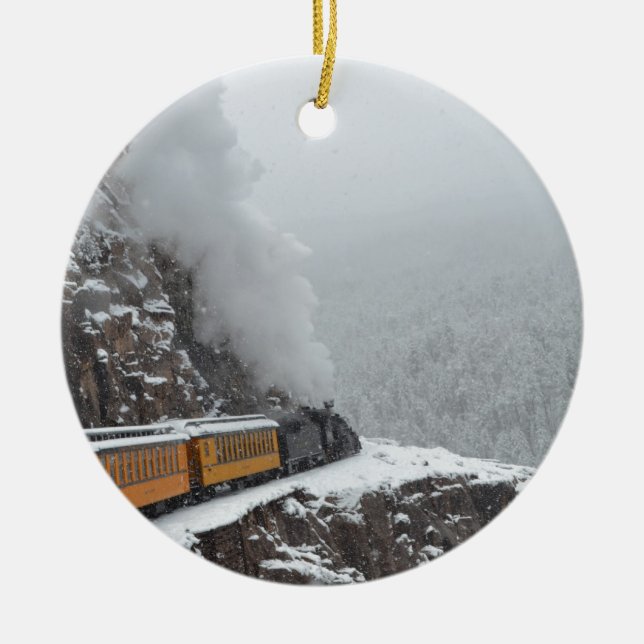 Ornamento De Cerâmica Os círculos expressos polares a curvatura (Frente)