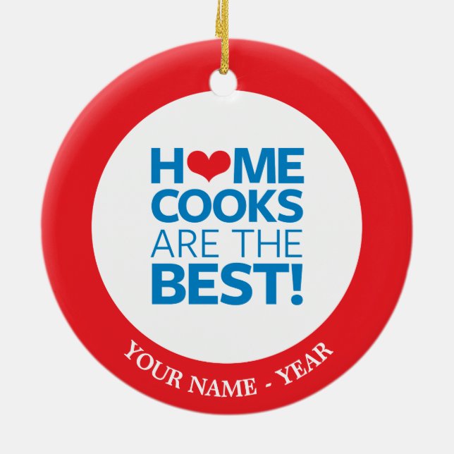 Ornamento De Cerâmica Os cozinheiros da casa são o melhor (Traseira)