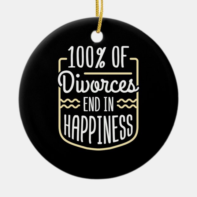 Ornamento De Cerâmica Os Divorcios Advogados Acabam Na Felicidade (Frente)