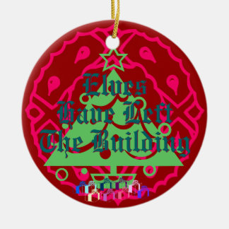 Ornamento De Cerâmica Os duendes sairam da construção