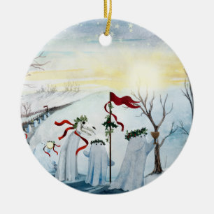Ornamento De Cerâmica Os Fantasmas Wassailing