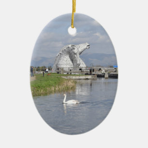 Ornamento De Cerâmica os Kelpies, parque da hélice, Falkirk