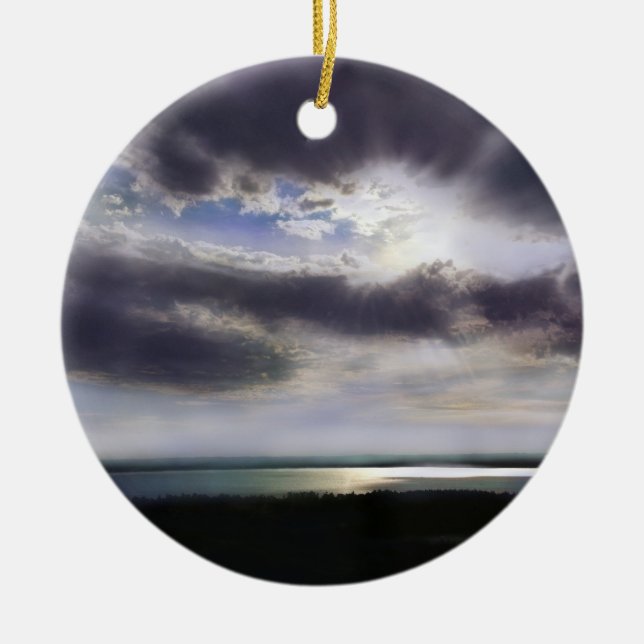 Ornamento De Cerâmica Os lagos excelentes, sem tubarões - sem sal - sem  (Frente)