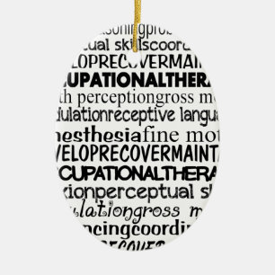 Ornamento De Cerâmica Os melhores presentes da terapia ocupacional