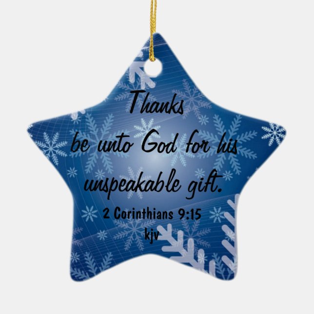 Ornamento De Cerâmica Os obrigados sejam ao deus (Frente)