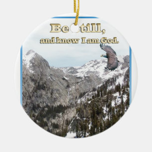 Ornamento De Cerâmica Os presentes cristãos sejam ainda e saibam que eu