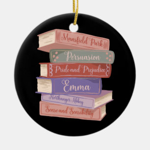 Ornamento De Cerâmica Os Romances de Jane Austen V