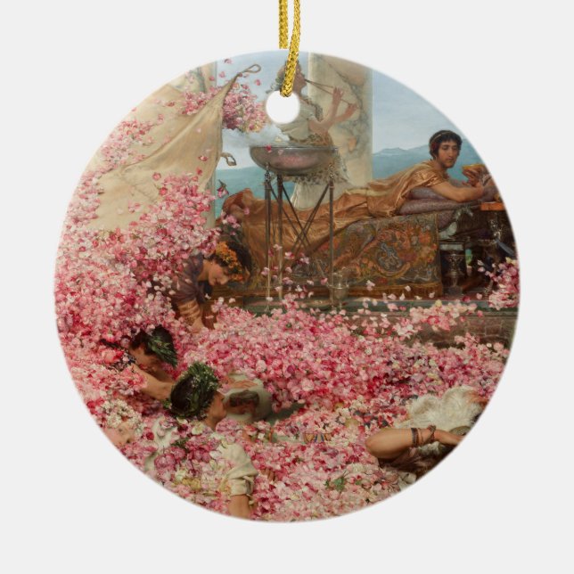 Ornamento De Cerâmica Os Rosas de Heliogabalus (antigo luxo romano) (Frente)