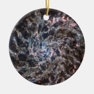 Ornamento De Cerâmica Ossos da Galaxy IC5332 do JWST
