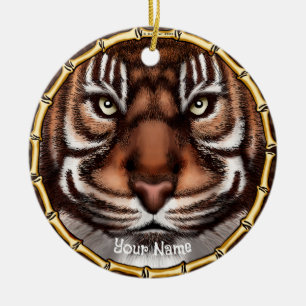 Ornamento De Cerâmica Ossos de Tigre