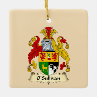 Ornamento De Cerâmica O'Sullivan Family Coat of Arms Ceramic Ornament 