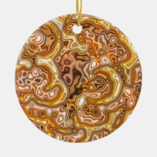 ORNAMENTO DE CERÂMICA OURO