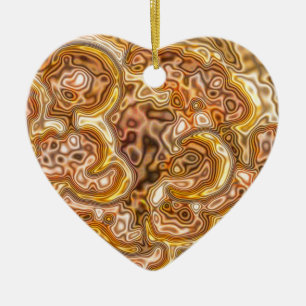 ORNAMENTO DE CERÂMICA OURO
