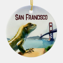 Ouro de San Francisco Lizard Ponte Souvenir