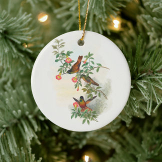 Ornamento De Cerâmica Ouro - Frente frontal, árvore