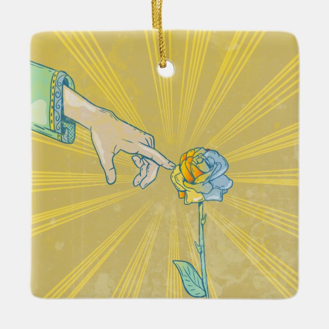 Ornamento De Cerâmica Ouro King Midas Touch (Frente)