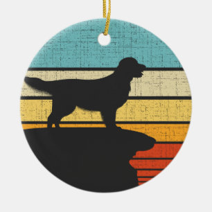 Ornamento De Cerâmica Ouro Retriever Retro Vintage 60s 70s Proprietário
