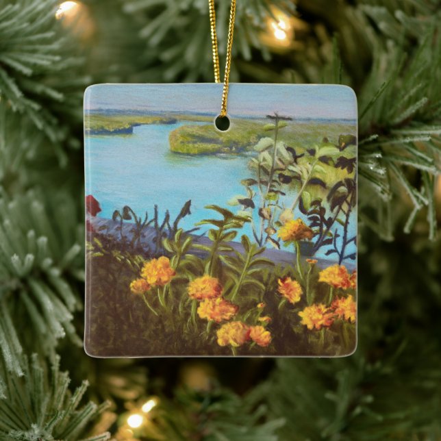 Ornamento De Cerâmica Overlook - Hannibal, MO  (Árvore)