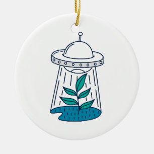 Ornamento De Cerâmica Óvnis Alienígenas