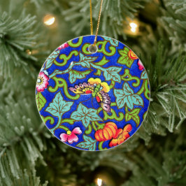 Ornamento De Cerâmica Owen Jones Antique Oriental Butterflies