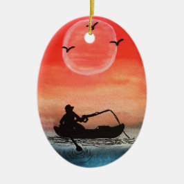 Ornamento De Cerâmica Paciência e solidão