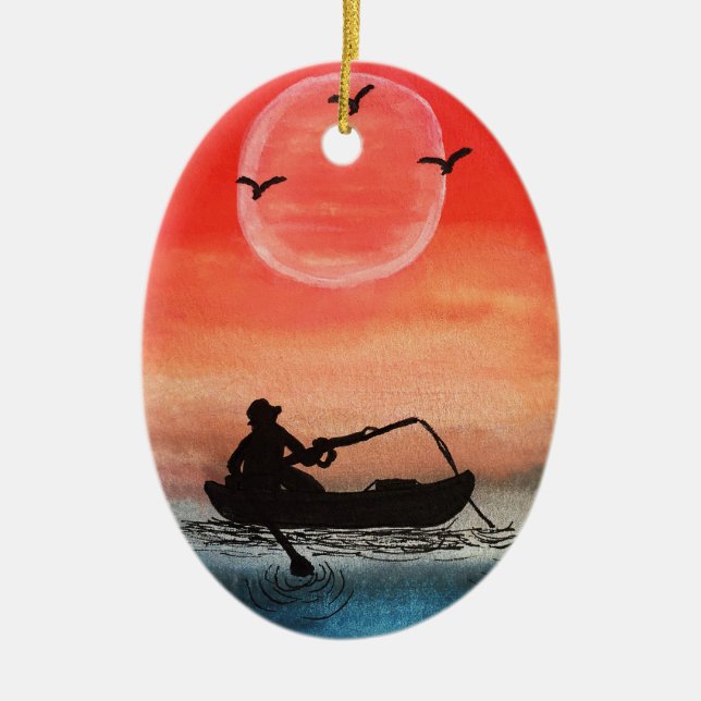 Ornamento De Cerâmica Paciência e solidão (Frente)