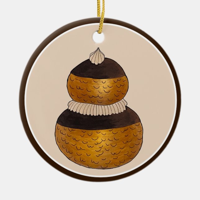 Ornamento De Cerâmica Padaria Pastelaria Chef Patisseriado Religioso Cho (Frente)