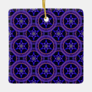 Ornamento De Cerâmica Padrão Abstrato Floral Moderno Boho Elegante #505
