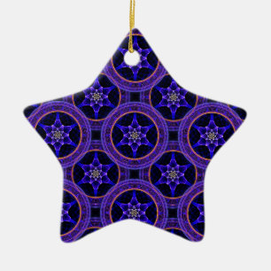 Ornamento De Cerâmica Padrão Abstrato Floral Moderno Boho Elegante #505