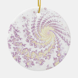 Ornamento De Cerâmica Padrão Bonito e Delicado Girando