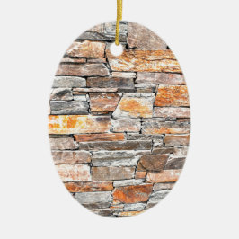 Ornamento De Cerâmica Padrão clássico de pedra-de-tijolo