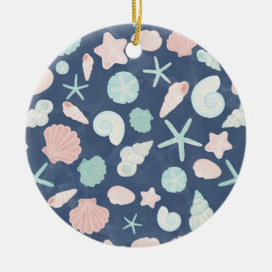 Ornamento De Cerâmica padrão das conchas