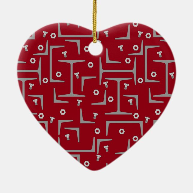 Ornamento De Cerâmica Padrão de aço estrutural (Verso)