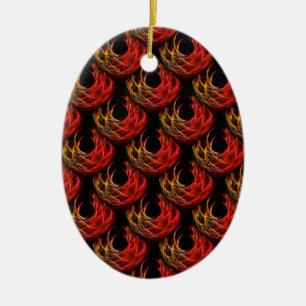 Ornamento De Cerâmica Padrão de Arte Abstrata Boho Moderno Elegante #503